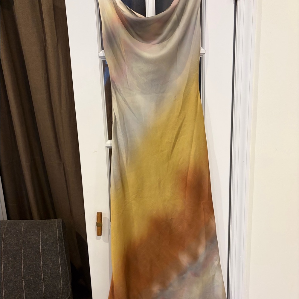 Dolce Golden Ombre Cowl Maxi Dress - 12th Tribe - Picture 3 of 8